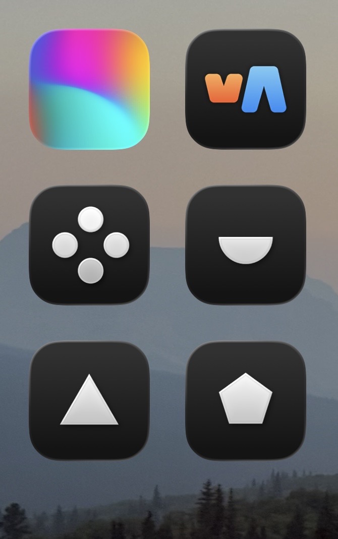 6 apps on a home screen
