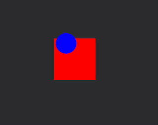 Two shapes moving